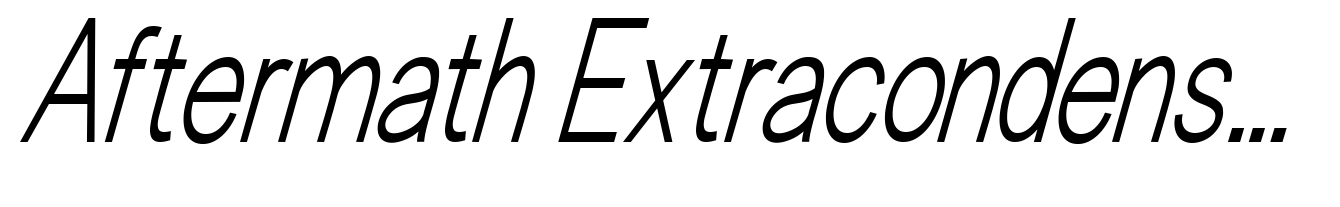 Aftermath Extracondensed Thin Italic